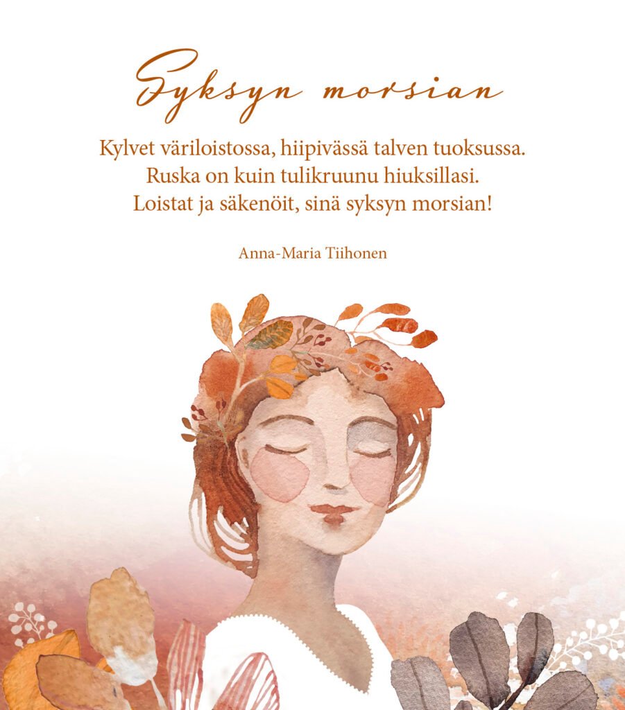 Vuodenaika morsian-korttikokoelma, Syksy, 2-osainen A6 matta